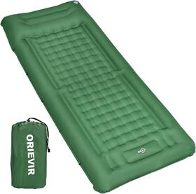 Sf-c01 Orievir Camping Sleeping Pad Self Inflating Air Mattress Extra Medium Green