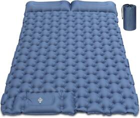 Qd201 Outerman Double Camping Sleeping Pad Self Inflating Mat Full Blue