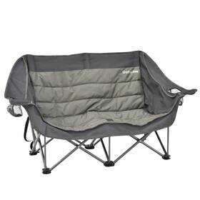 Rc013 Outsider Love Seat Padded Lounge Chair Two Light Brown And Dark