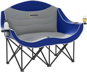 A20-509v00bu Outsunny Double Camping 52.8 Inches L X 19.7 W 36.2 H Blue