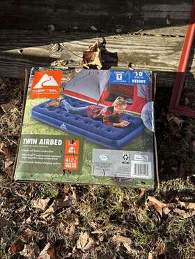 6712ee Ozark Trail Air Mattress Twin 10 Inch With Antimicrobial Coating New