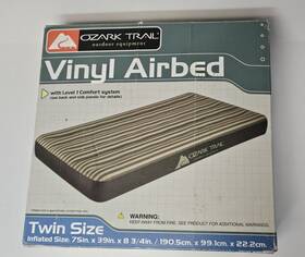 677751w Ozark Trail Vinyl Twin Airbed 75 Inch X 39 New In Box