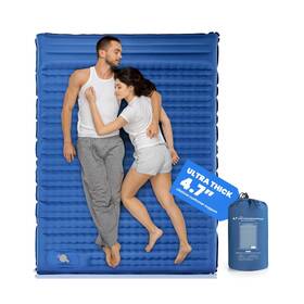 H1179b01 Pallfi Double Sleeping Pad 4.7 Inch Ultra-thick Camping Mattress 2 Person For... Fas