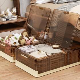 Panghuhu88 641320516217 Under Bed Storage 13.5gal 2pack Stackable With Wheels