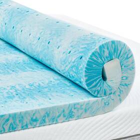 Pcmtq34 Perlecare 3 Inch Queen Memory Foam Mattress Topper Cooling Gel Infused