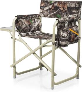 810-17-164-000-0 Picnic Time Outdoor Directors Chair With Side Table - Beach For Adults Camouflage
