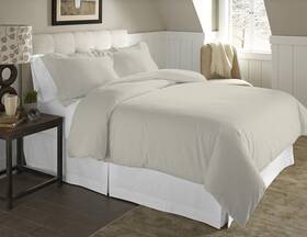 Fp200dvt-fq-gr Pointehaven 200 Gsm Duvet Set Full/queen Silver Grey Full / Queen