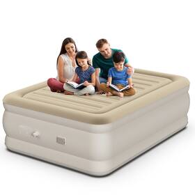 Po-cd01 Pooboo Queen Camping Air Mattress With Built-in Electric High-speed Pump 18.5 Inch Bed Heig