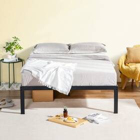 Pr18bx10q Primasleep 18 Inch Tall Metal Bed Frame/dura Steel Slat/anti-slip Support/no