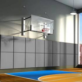 Progoal 717632878173 60 Inch /72 High Gym Wall Padding 2 /4 Thick Foam Basketball Court