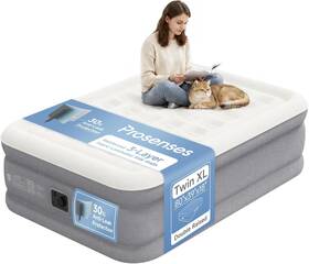 Prosenses Pr02-txl-grwh Twin Xl Air Mattress With Built-in Pump 18in 3-layer Fabric-laminated Side Wall