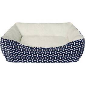 Pup Ice 077234311332 Sleep Zone Tossed Bones Bed 30 Inches Navy By