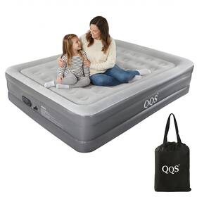 Qqs 725095391115 Air Mattress Queen With Builtin Pump 18 Inch Raised Inflatable Bed Integrat
