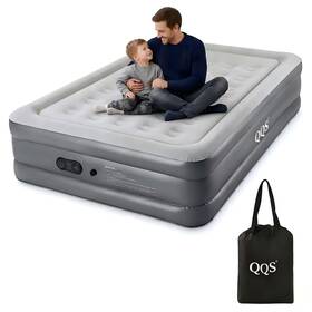 Qqs 725095391207 Air Mattress Twin With Builtin Pump 18ftft Raised Inflatable Bed 660lb Heavy