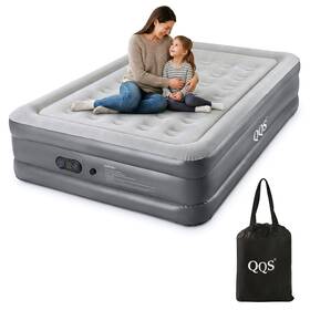 Qqs 726193315010 Air Mattress Queen With Built In Pump 18ftft Raised Inflatable Bed 660lb
