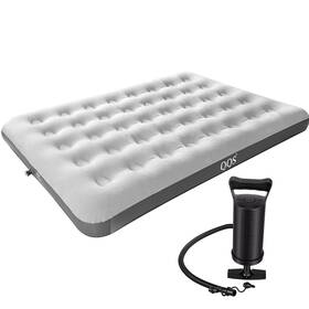 Qqs 763725639374 Air Mattress Full With Hand Pump 8.6ftft Ultralight Inflatable Bed 220lb
