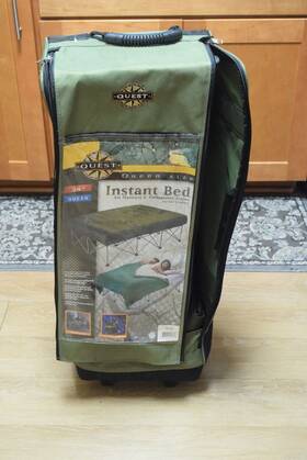 Quest 727001707676 Size Queen Collapsible Frame Indoor And Outdoor