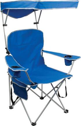 160048ds Quik Shade Full Size Folding Chair For Camping Royal Blue