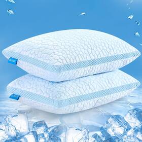 Qutool A1/pillow/006/coolplus-q Double Sided Cooling Pillow For Hot Sleepers Shredded Memory Foam Pil