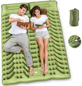 Dsp-1 Qzwlfy Camping Sleeping Pad Double For Camping-self Full Green