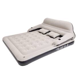 Raptavis B09hk9rz5y King Size Air Mattress Sofa Bed Headboard And Pillow Inflatable