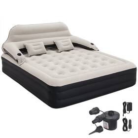 Yw24382-4 Raptavis King Size Air Mattress Inflatable Bed With Pump And Headboard Blow Up