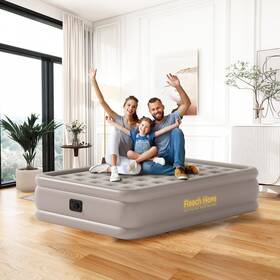 Reach Hope 717203787866 Full Size Air Mattress With Built-in Pump Coil Beam Comfortable Support Quick