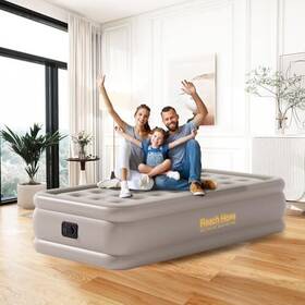 Reach Hope 717203787880 Twin Air Mattress With Built In Pump Coil Beam Comfortable Support Quick Self