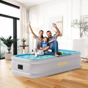 Reach Hope 717203787927 Twin Air Mattress With Built In Pump Coil Beam Comfortable Support Quick Self