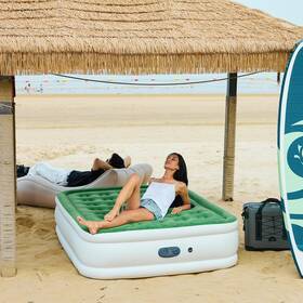 Reach Hope 717203788061 Queen Air Mattress With Built In Pump Blow Up Beds Plug E