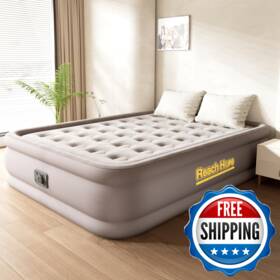 B0f7h22sgp Reach Hope Air Mattress Queen Built In Pump Self-inflatable Size