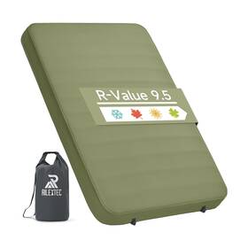 Rilextec 771077790445 4 Inch Thick Self-inflating Camping Pad Sleeping Pads With Solid Foam S