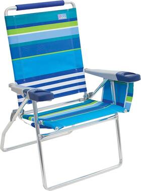 Asc617-1700-1 Rio Brands 17 Inch Extended Height 4-position Folding Beach Camping Lawn