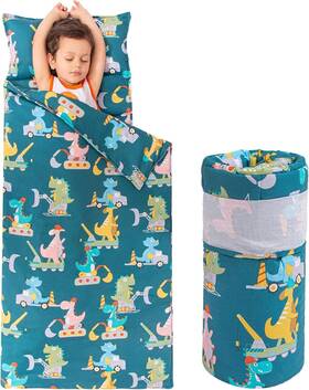 Nmqd-105 Rossison Nap Mat With Pillow And Blanket Extra Long-56 Inch X20 Dinosaur Driver
