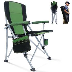 T-chair-green02 Rotinyard Folding Camping Chair Portable 21.6 Inches X 36.5 Green