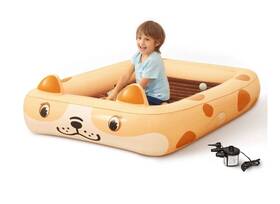 Sa-hf072 Sable Kids Inflatable Toddler Travel Bed Cartoon Dog Portable Air Mattress