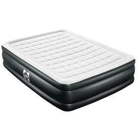 94054e-bw-u-b Sealy Tritech 18 Inch Inflatable Mattress Queen Airbed With Air Pump Used