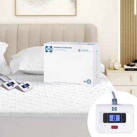 Slm-hm60-og Sealy Heated Mattress Pad Queen Size Luxury Quilted Electric Bed Warmer With
