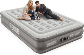 Sebor 445021541515 Air Mattress Queen With Built-in Pump 13 Inch Comfortable Self-inflating Blow