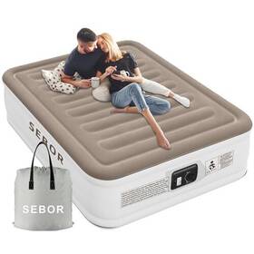 Sebor 702909743377 Luxury Queen Air Mattress With Built In Pump Durable Blow Up F Sebor 702909743377 Luxury Queen Air Mattress With Built In Pump Durable Blow Up F