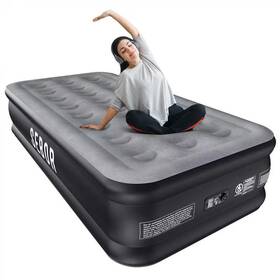 Sebor 745746770229 Twin Air Bed With Built-in Pump 18 Inch Durable Self-inflating Mattress