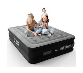 Sebor 745746770236 Queen Air Bed With Built-in Pump 18 Inch Durable Self-inflating Mattress Wit