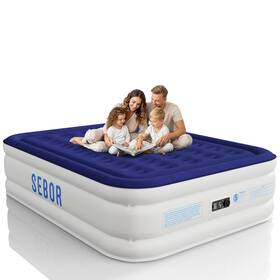 B0fvm6pqc2 Sebor Air Mattress Queen 18 Self Inflating Durable Blow Up Built-in Pump Storage