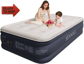 Sennoul 313107446467 Twin Air Mattress With Built-in Pump Fast And Easy Inflation/deflation Inf
