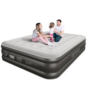 Sennoul 755132762929 Air Mattress Queen With Built In Pump - Upgraded Blow Up Bed 2 Mins Quick Sel