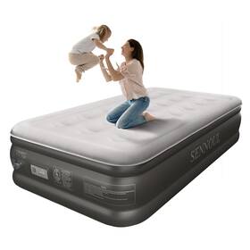 Sennoul 755132762936 Air Mattress Twin With Built In Pump - Upgraded Single Blow Up Bed 2