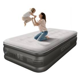 Sennoul 769047123904 Air Mattress Twin With Built In Pump - Upgraded Single Blow Up Bed 2 Mins Qu