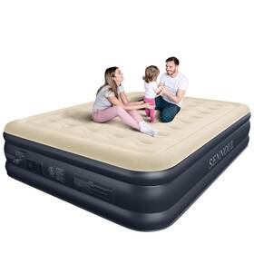 Sennoul B0f9xwsmyd Air Mattress Queen Built In Pump Inflatable Blow Up