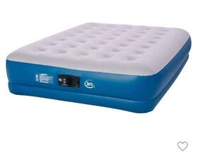 9st84290321q Serta 16 Inch Raised Inflatable Air Mattress With Built In Pump - Queen