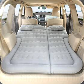 Car001 Shenzhenshihanzewangluokejiyouxiangongsi Car Air Mattress Inflatable Thickened Flocking Travel Camping Bed With Pump